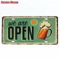 WELCOME BEER ZONE Vintage Metal Tin Signs Car Bar Garage Cafe Decor Wall Painting Art Poster Iron Billboard Plates Plaque N179