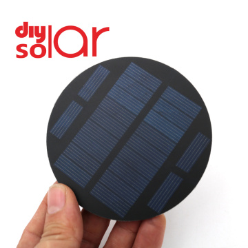 Round 5.5V 100mA 0.55Watts Solar Cells poly Li-ion Battery charger Regulator voltage LED lamp Solar Panel 3.2 3.7 VDC