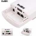 KuWFi 450Mbps Wireless CPE Wifi Bridge 5.8G Outdoor&Indoor Wireless Repeater/AP Router 1KM Long Distance Wifi Coverage 24V POE