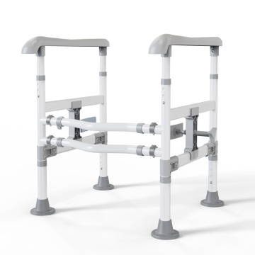Foldable Toilet Safety Rails with Non-Slip Design