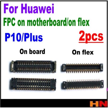 2pcs For Huawei P10 plus P10plus LCD display dock charger flex FPC Connector On Motherboard Mainboard Mobile Phone Flex Cables