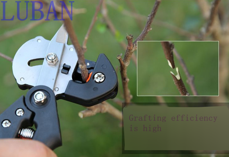 Garden Tools Grafting Pruner Chopper Vaccination Cutting Tree Plant Shears Scissor and 2cm Graft Film Tape