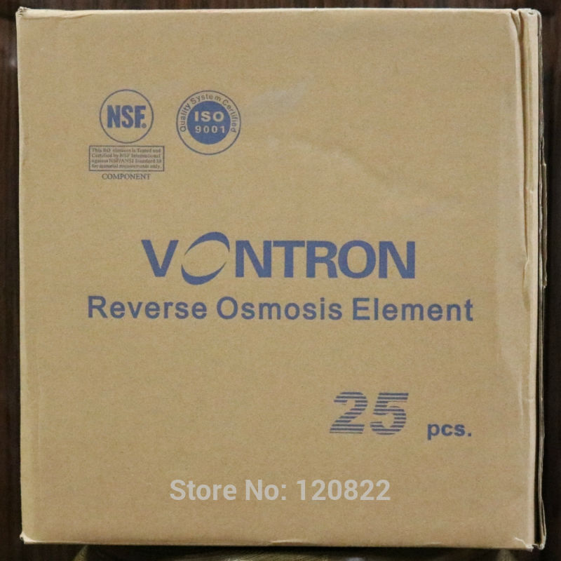 Vontron ULP1812-50 RO Membrane Element NSF Reverse Osmosis System 50gpd Water Filter Cartridge 25pcs/ctn