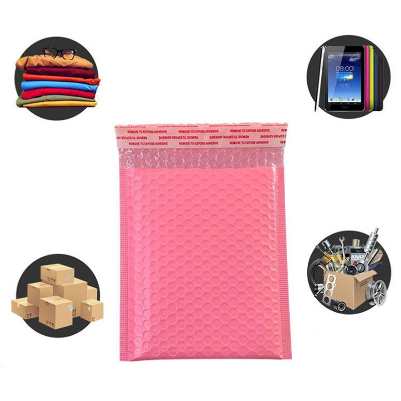 10pcs Pink Paper Bubble Padded Mailers Envelopes Gift Bag Bubble Mailing Envelope Bag Packaging Shipping Bags Mailer Bags