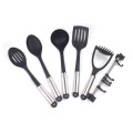 7pcs nylon kitchen cutlery set with hanger