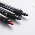 1pc Black/Red/BlueMark Oily Pen Permanent Note Pen Multifunction Marker Waterproof Pen Office School Supplies Large Capacity Pen