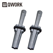 QWORK Industrial Grade 9/16" Plug Wedge and Feather Shims Concrete Marble Granite Rock Stone Splitter Hand Tools