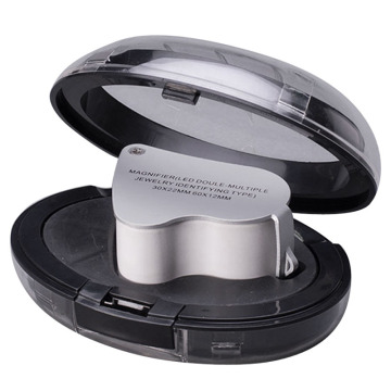 60X 30X Glass Magnifying Magnifier Loop Jewelry Loupe with LED Light Hot