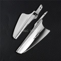 Mactions Chrome Front Fork Mount Wind Deflectors Fit For Harley Touring Road King FLHR 1995-Up Electra Glide Street Glide Models