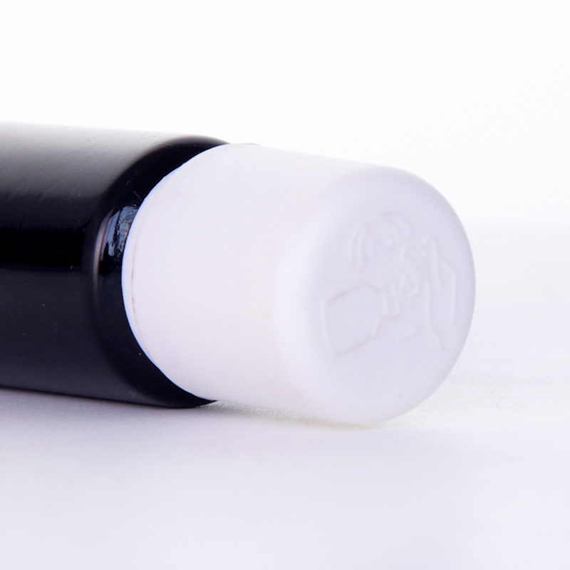 Black Glass Bottle With White Child Resistant Caps2 Jpg