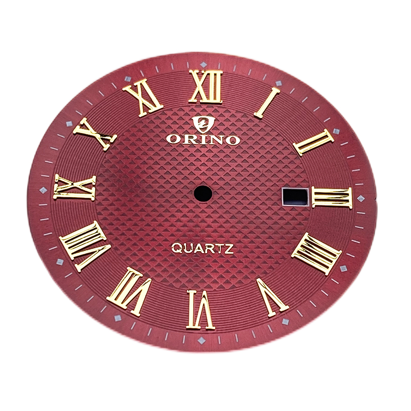 Etching watch dial in different patterns
