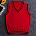 2018 Autumn Baby Toddler Kids School Boys Pullover Knitted Vest Coat Boy Cotton Waistcoat Children Sleeveless Sweaters JW3692
