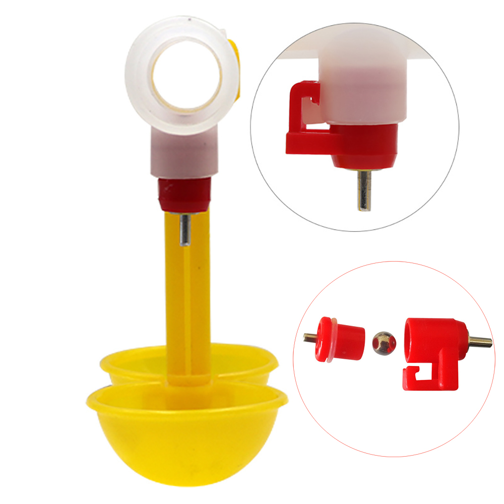 4pcs poultry nipple drinker plastic automatic drinking system cage layer broiler brooder cages drinkers waterer farm equipment