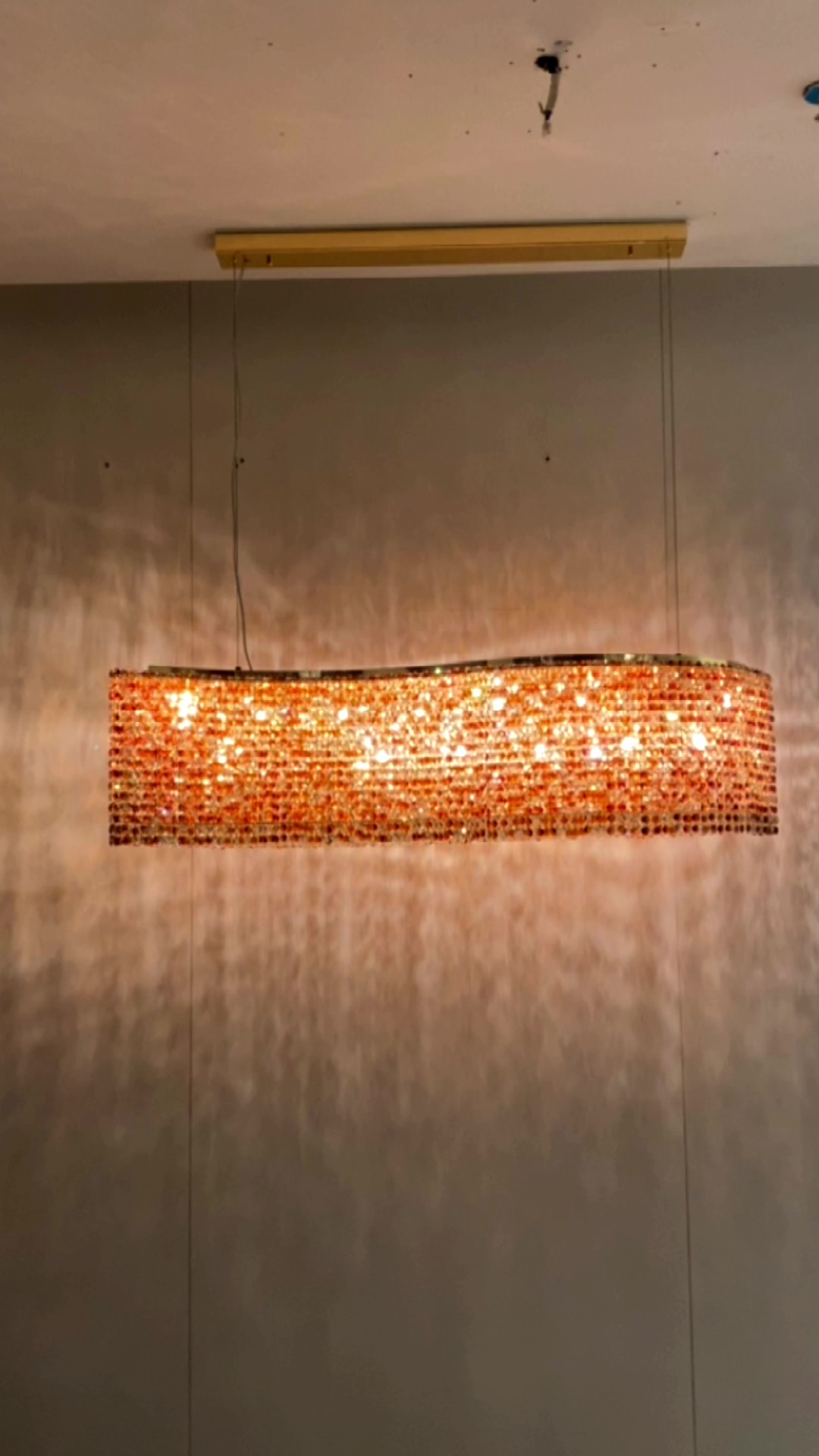 Modern Style crystal beads ceiling light for home and hotel
