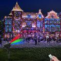 RGB Laser Christmas Lights Moving Stars Red Green Blue Showers Projector Garden Outdoor Waterproof IP65 Decoration with Remote
