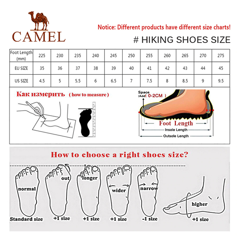 CAMEL New Outdoor Camping Hiking Shoes Trekking Sneakers Fast Walking Shoes for Men with Free Shipping Non-slip and Breathable