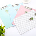 Kawaii Cactus A4 A5 Clipboard Wood Cute Writing Pad Exam Clip Board Office School Supply Thing Item Folder Paper Desk Women Girl