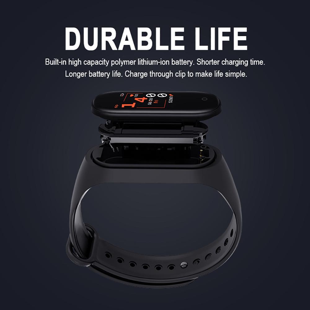 M4 Smart Bracelet Fitness Tracker Heart Rate Blood Pressure Monitoring Bluetooth Smart Wristband Pedometer Sport Smart Watch