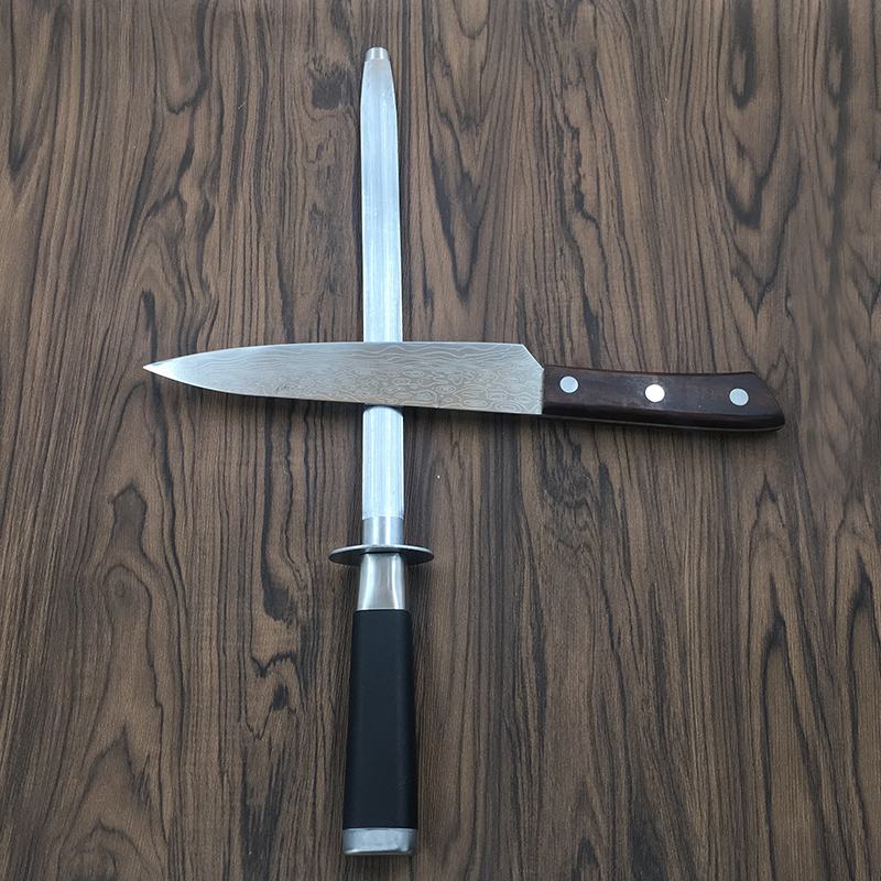 Kitchen knife slaughter sharpening stone 12 inch sharpening stick Sharpener musat knife sharpener Hand-held sharpening bar