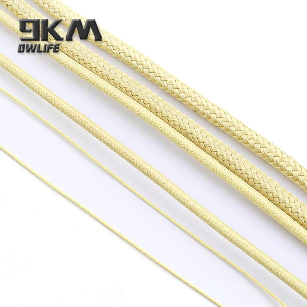 40lb-2000lb Kevlar Kite Line String for Fishing Assist Cord Kite Flying Outdoor Camping Tent Cord Low-stretch Cut-resistance