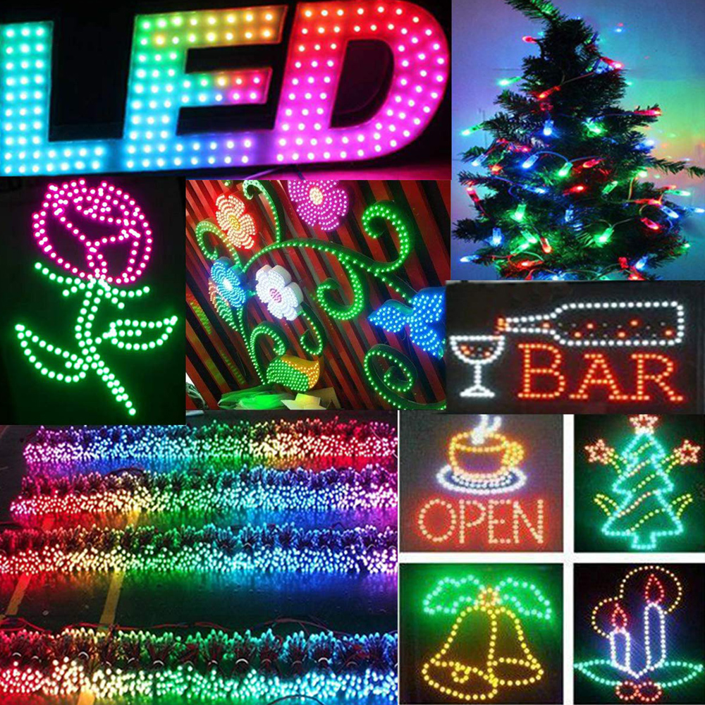 50pcs 12mm WS2811 IC RGB Full Color Pixels USB LED Module light WiFi bluetooth digital Addressable 5V Waterproof String lamp