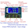 Signal Generator PWM Pulse Frequency Duty Cycle Adjustable Module LCD Display 1Hz-150Khz 3.3V-30V PWM Board Module