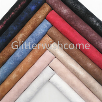 Glitterwishcome 21X29CM A4 Size Vinyl For Bows Metallic Vintage Synthetic Leather Faux Leather Sheets for Bows, GM739A