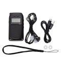 K605 Mini Pocket Radio STEREO FM AM SW MW Digital Tuning Radio Receiver MP3 Music Player Rechargeable Battery Portable Radio
