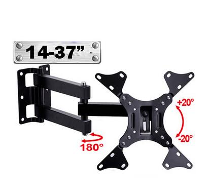 14"-37" LED LCD TV Wall Mount Rotating Swivel Felexible TV Mount EML503A4 free shipping