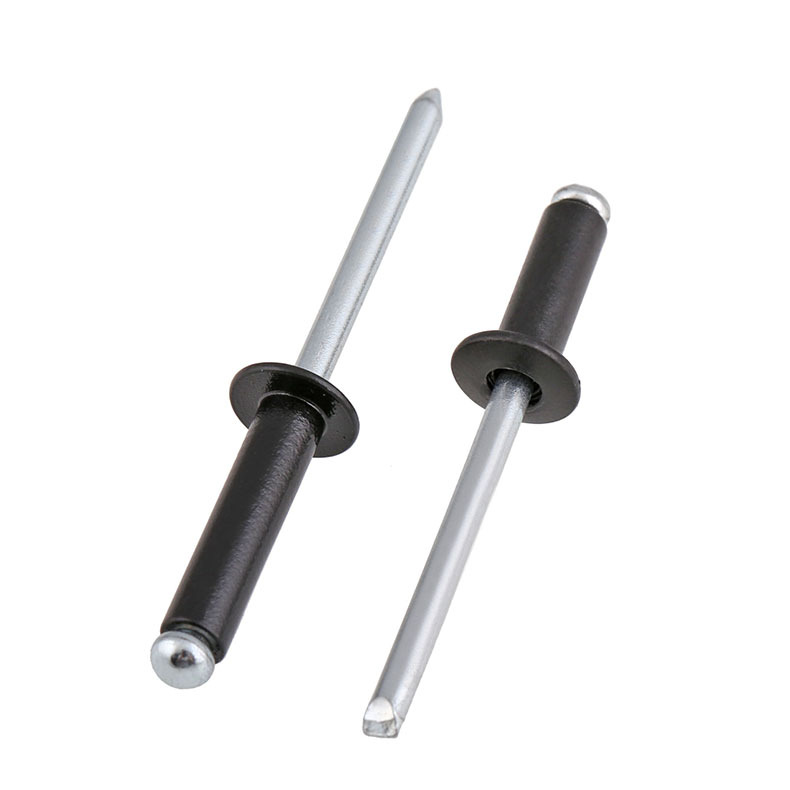 black pull nail open aluminum core rivet decoration nail pull rivet M2.4-M5 50Pcs