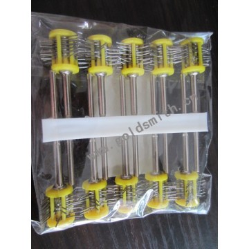 10pcs yellow color Matt Pro-Texturning Brushes wire dia : 0.45mm jewlery making machine matt wire brushes