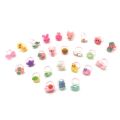 10pcs/lot Children's Cartoon Rings Candy Flower Animal Bow Shape Ring Set Mix Finger Jewellery Rings Kid Girls Toys