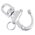 1PC D Ring Type Swivel Snap Hook Rotary Shackle 316 Stainless Steel Quick Release Boat Anchor Chain Eye Shackle
