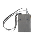 Nylon Grey Phone Pouches Passport Bags for Travel