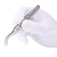 Precision Tweezers Stainless Steel Curved Tip Forceps Soldering Tweezer Electronics Repair Tools