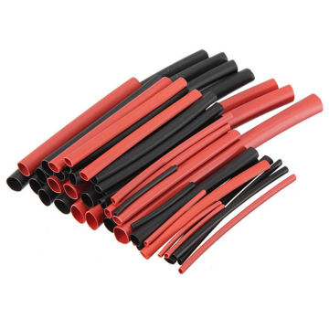 Black Red 2 Colors 42pcs 2:1 Polyolefin H-type Heat Shrink Tubing Tube Sleeving Assorted Wrap Wire Promotion -55 to +125 degree