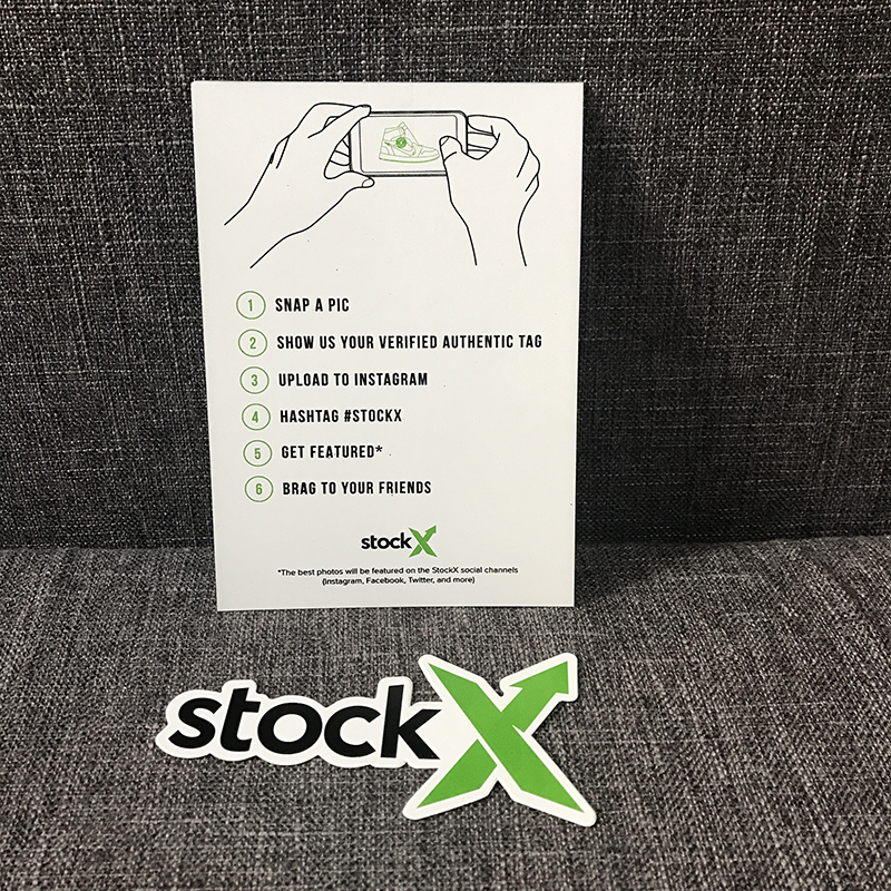 10sets/LOT Stock X OG QR Code Sticker StockX Card Green Circular Tag Plastic Verified Authentic Shoe Buckle Accessories