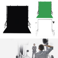 Foldable Backdrop Cloth Color Polyester Plended Fabric Background Photo Studio Photography Screen Chromakey Black White Green