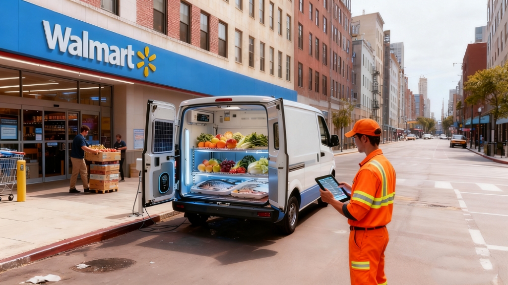 Last-Mile Fresh Food Delivery - Mini Fridge Van