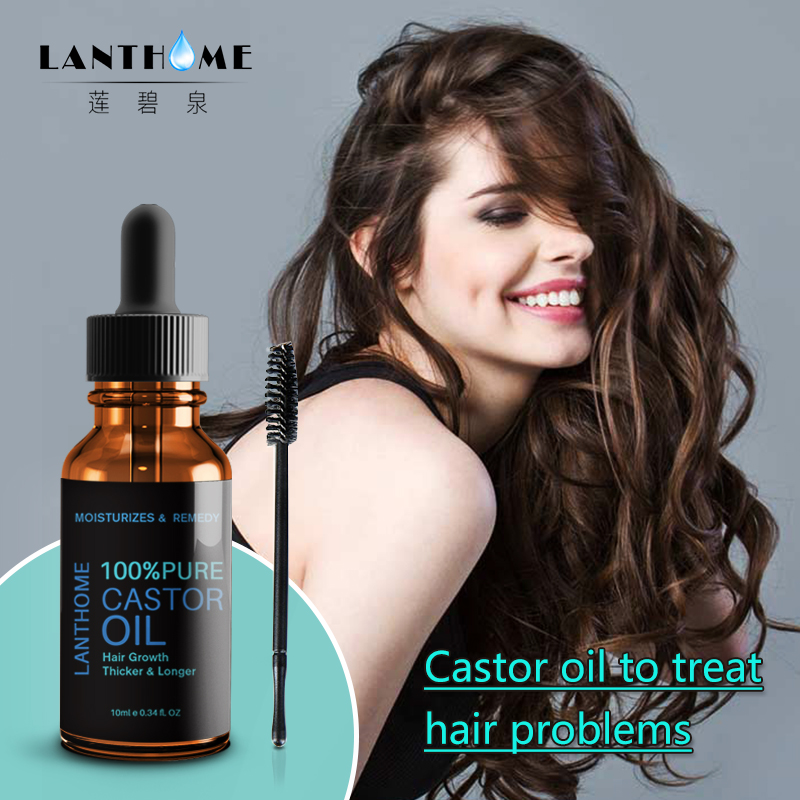 Pure Castor Oil Hair Essential Oil Natural Hair Growth Cream Castor Organic Eyelash Growth Eyebrow Enhancer Serum Hair CareTSLM1