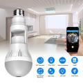 360° Panoramic Wifi Camera E27 Light Bulb HD 1080P Security IP Camera Baby Pet Monitoring Good LED Light Effect Lighting