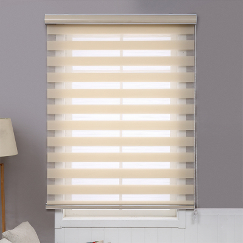 High quality soft shutter gauze window blinds curtains double layers shading fabrics water proof and oil proof easy to install