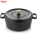 Cast Iron Dutch Oven casserole pot cookware Enameled Non Stick 24 cm Made In TURKEY 2020 HIGH QUALITY