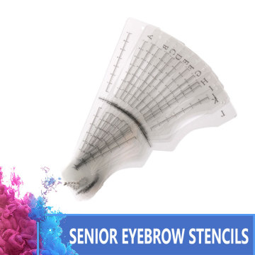 Senior different eyebrow stencil models eyebrow shaping makeup styles eyebrow templates 12 pairs with scal