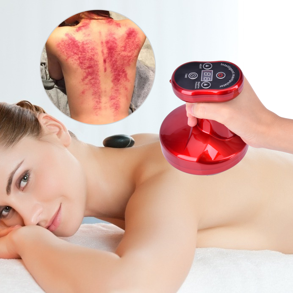 Electric Guasha Massager Ultrasonic RF Scraping Body Slimming Stimulate Acupoint Detoxification Cupping Full Body Massage Tools