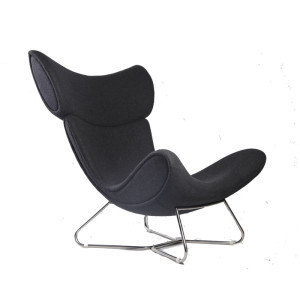 Imola Wingback Leather Lounge Chair