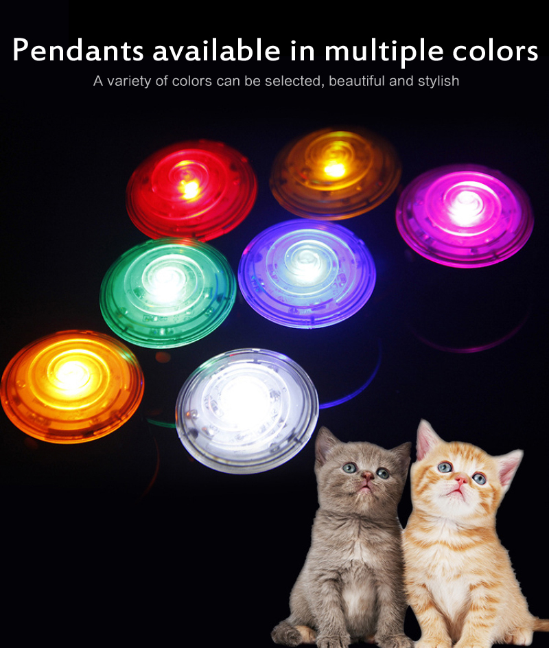 1 Pcs LED Pet Dog Collar Pendant Night Safety Glowing Pendant Luminous Night Light Collar Pedant Pet Supplies Dog Accessories