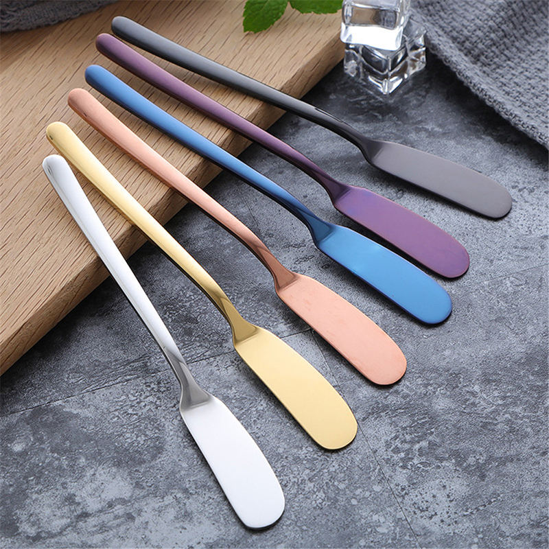 Stainless Steel Butter Knife Cutter Scraper Utensil Jam Spreader Spatula Breakfast Tool New Fondue Cheese Grater Slicer