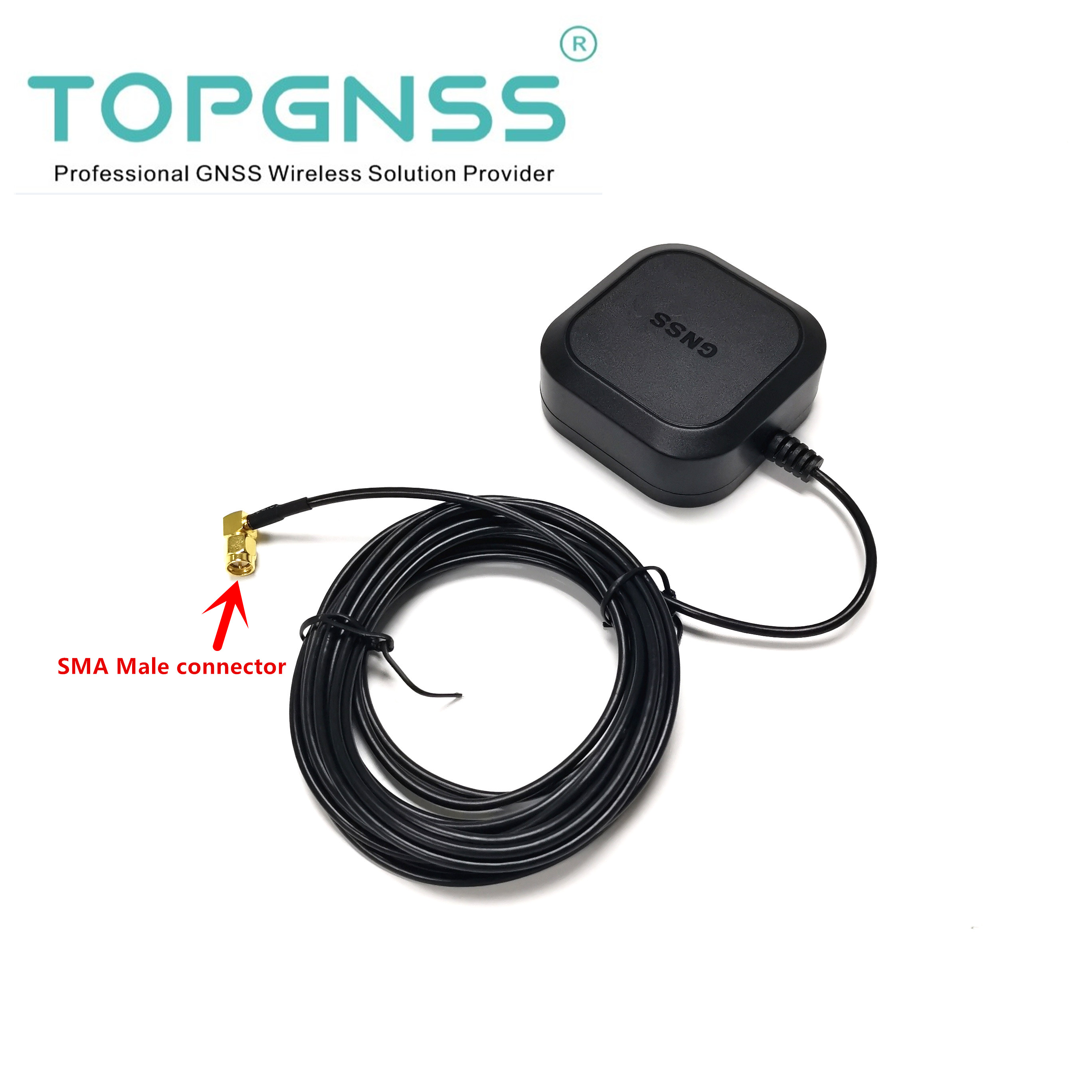 cable 5meter 48H anti-oxidation gold 90-degree SMA Male connector High-precision RTK GNSS GPS ANTENNA module receiver RTCM