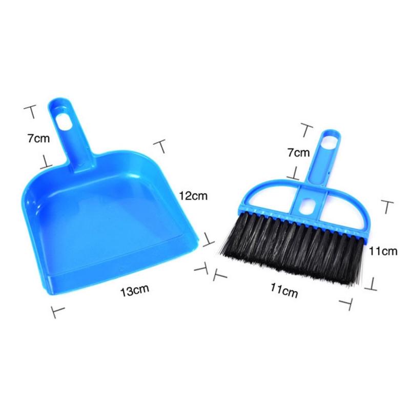 Mini Desktop Sweep Cleaning Brush Small Broom Dustpan Set Cute Little Broom Suit For Car Keyboard Household Kitchen Corner Clean